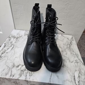 Black Leather Women's Boots